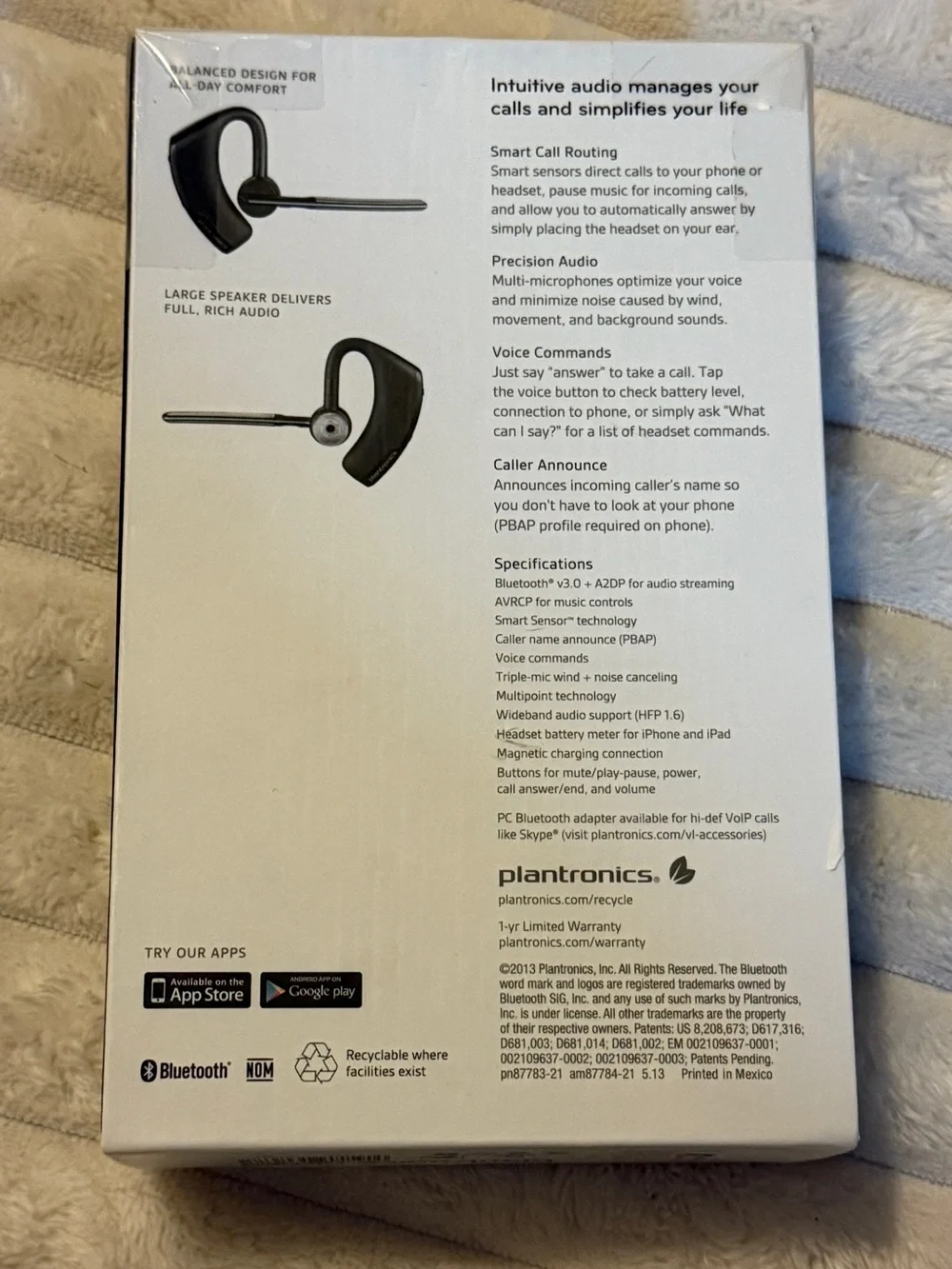 Plantronics Voyager Legend Bluetooth Headset - Black